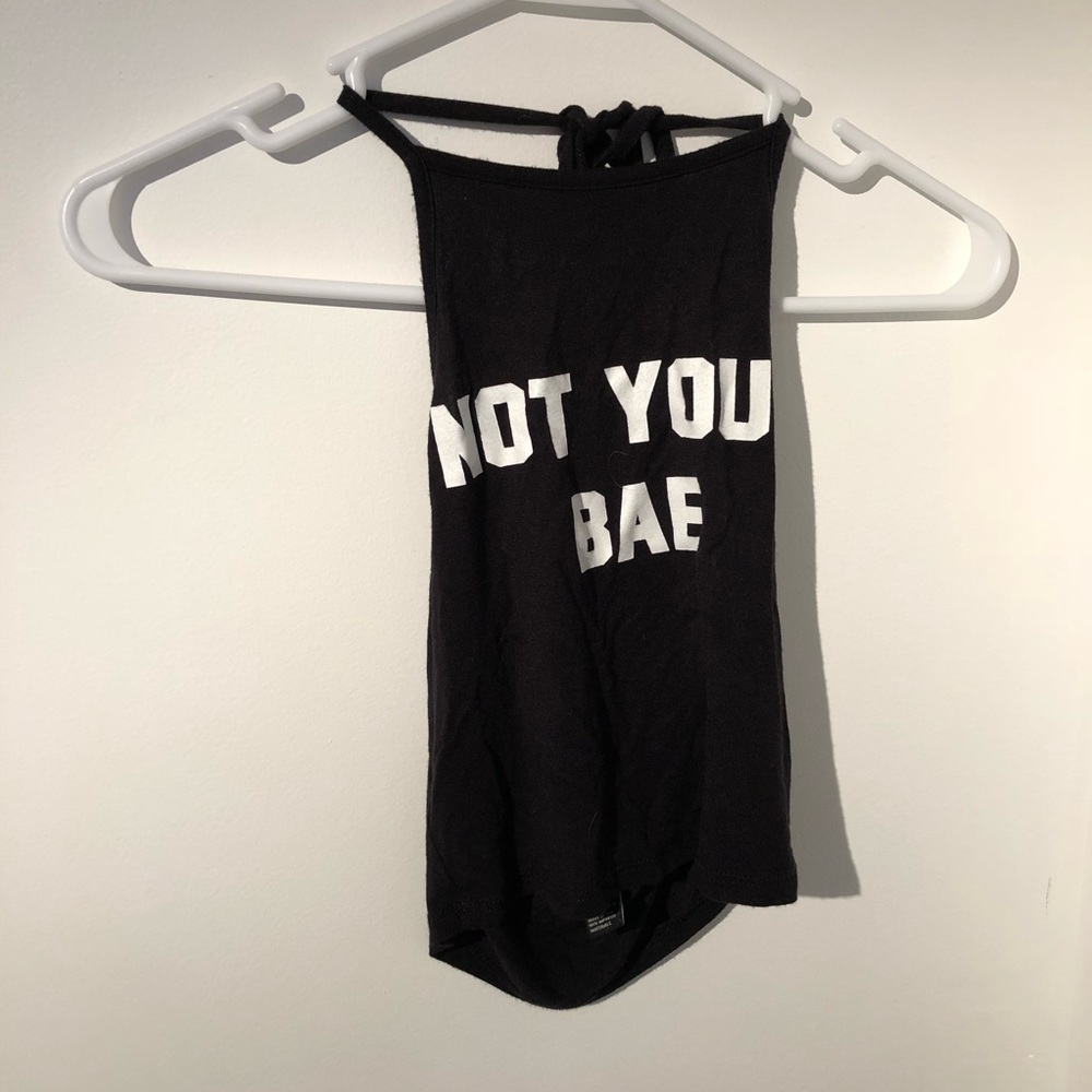 Black crop top